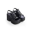Restyle - Mortelle Plateausandalen - Schwarz Product image